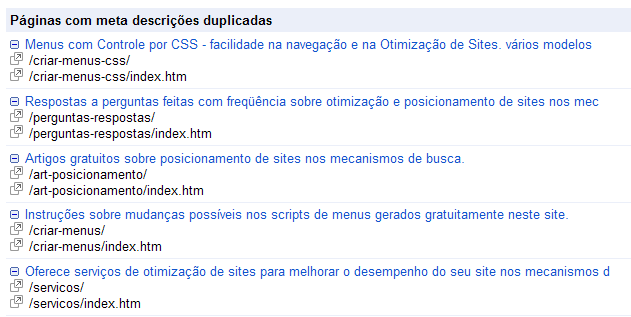 Duplicações - canonização não funcionou